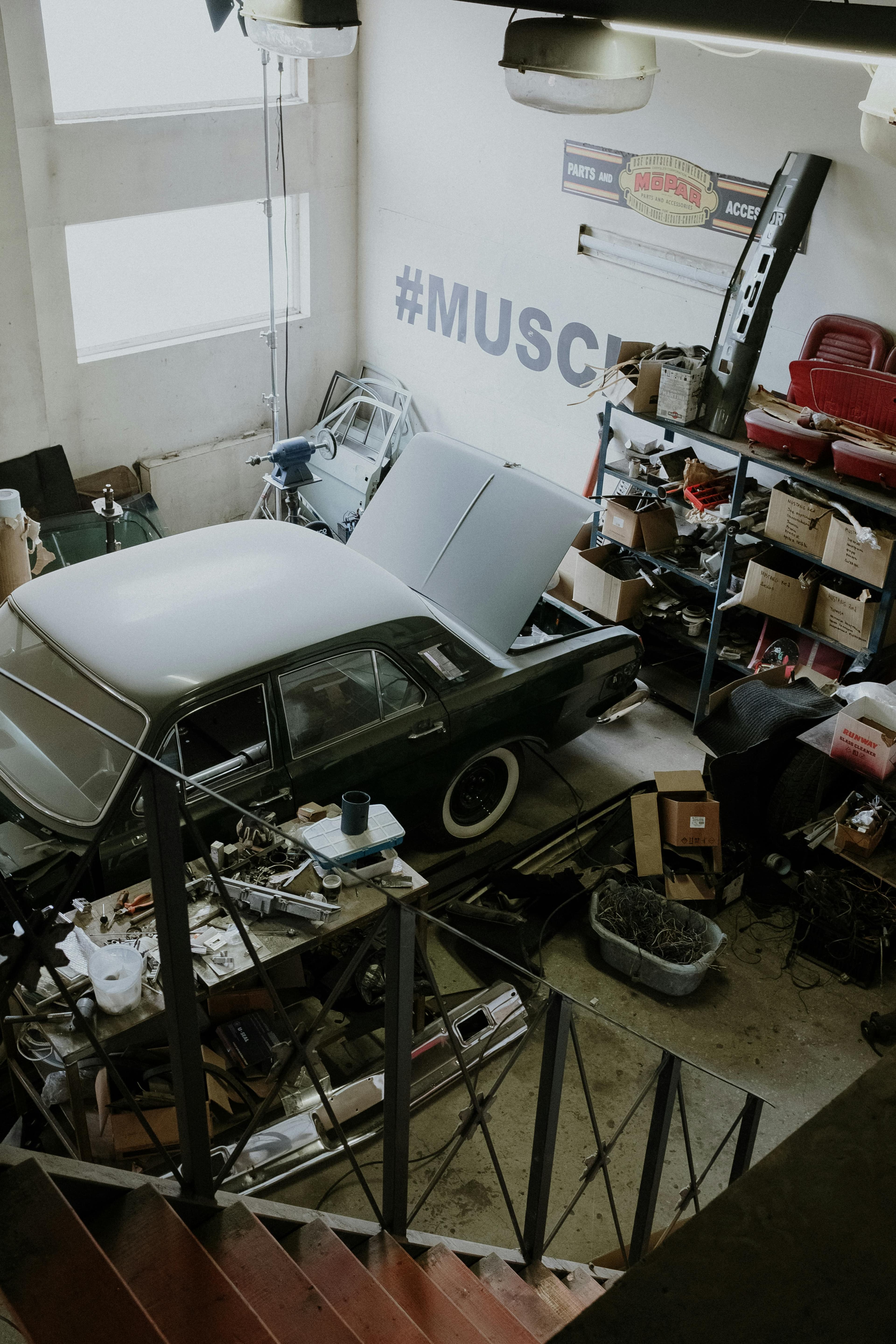 Before and after restoration